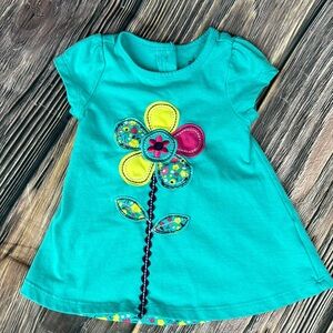 Girls Flower Top- 18 Months
